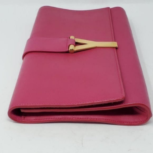 Authentic Saint Laurent Pink Gold Hardware Clutch - Picture 7 of 16